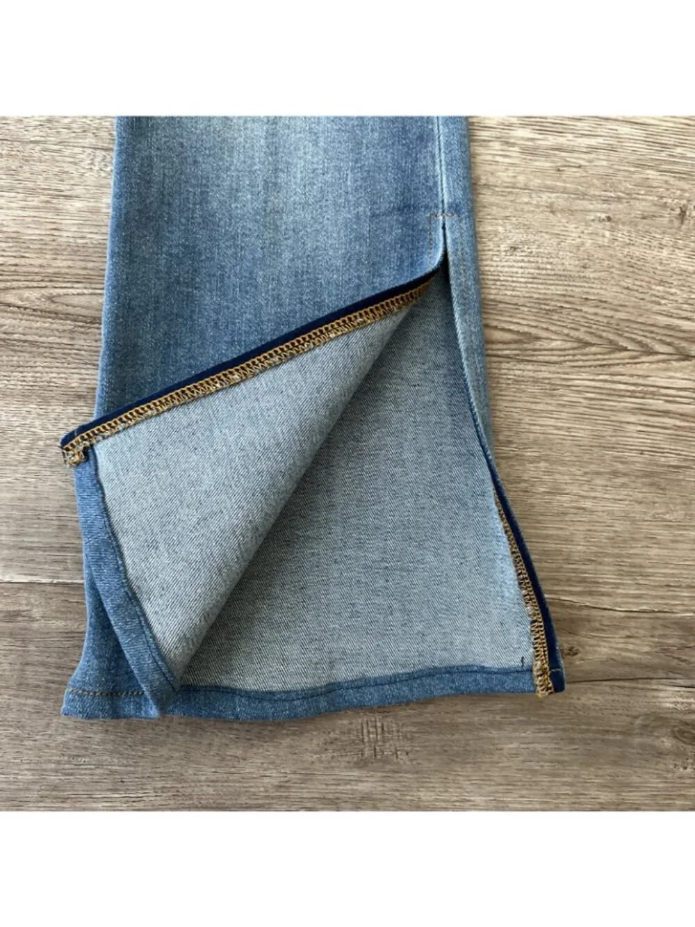 Good‎ American x Zara Classic Bootcut Jeans Womens 2 Leg Slit Full Length New